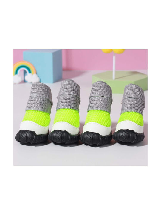 Dog Shoes Anti-Slip Blue Length 3.7cm Width 3.0cm Sole Length 3.7cm Sole Width 3.0cm