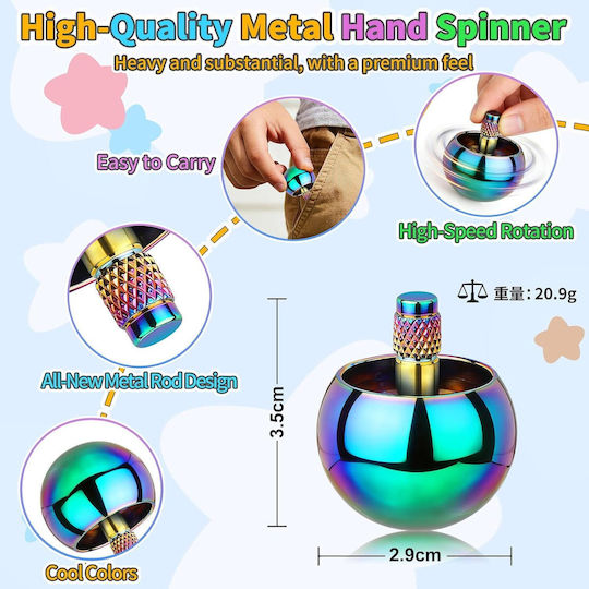 Fidget Spinner Μεταλλικό Γκρι