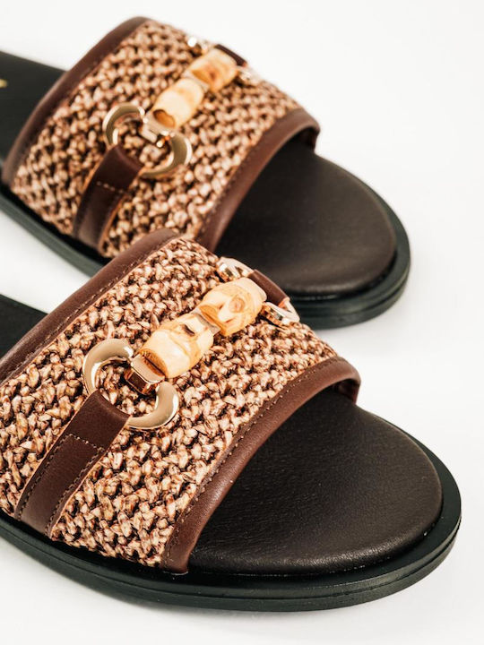 Women's Flat Sandals Brown
