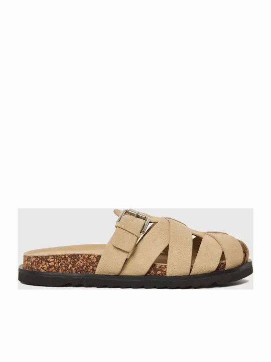 Damen Flache Schwarze Sandalen FBL013-103-08-Schwarz
