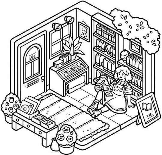 Anti-Stress Colouring Book Friends Forever Cute & Cosy Antistress 13