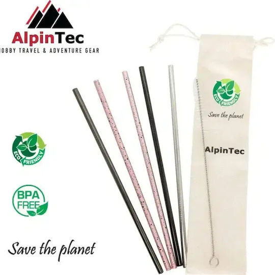 AlpinPro Paie De Baut Metalice Multicolore Cu Periuță 5 Bucăți