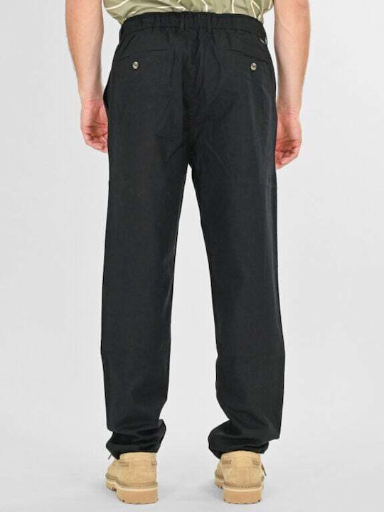 Rebase Pantalon Chino Negru