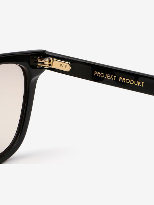 Projekt Produkt Men's Sunglasses with Black Horn-Rimmed Frame 476388