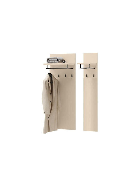 Lorfera 116 Hallway Furniture with Hanger Black 90x50x27cm