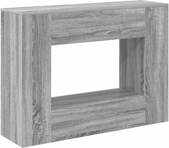 Wooden Console Gray M101xW29xH74cm
