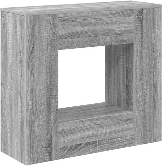 Wooden Console Gray L82xW29xH74cm