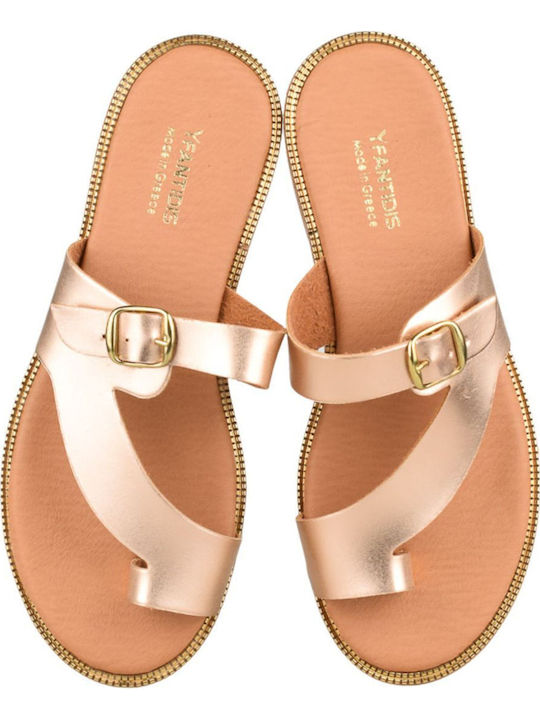 Women's Flat Sandals Gold