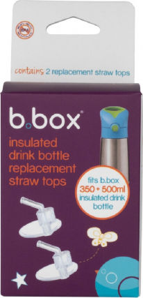 B Replacement Straw Nipple Thermos Box 2 Pcs