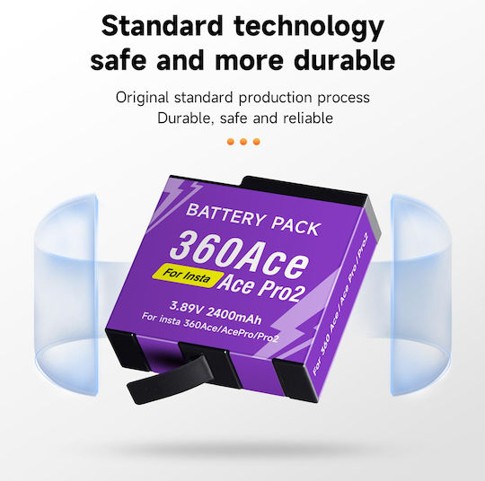 Baterie Li-ion Insta360 Ace Ace Pro Pro 2 2400mAh 3.89V A-c-p