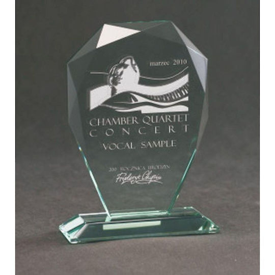 Engraved Glass Trophy Case
