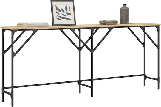 Console Table Wood & Metal Sonoma Δρυς L180xW29xH75cm Console Table Wood & Metal Sonoma Δρυς L180xW29xH75cm