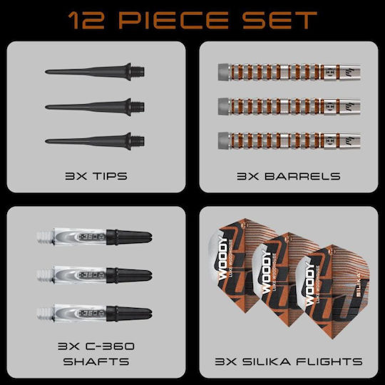Harrows Luke Woodhouse Series 3 Дартс 90% Softip