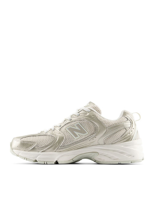 530 Sneakers Gold Metallic Linen