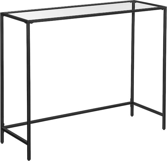 Metal Console Table Black L100.5xW35.6xH80cm