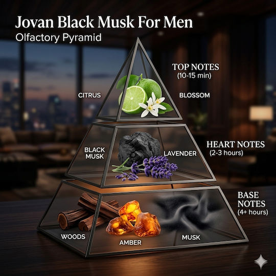 Jovan Black Musk Eau de Cologne 88ml