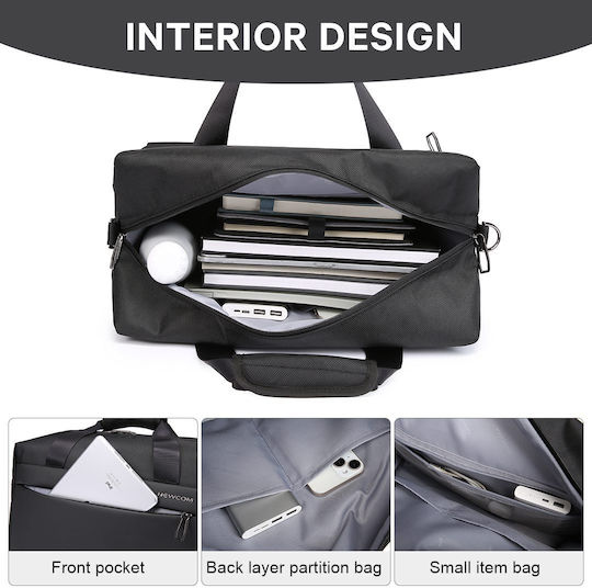 Newcom Sack Voyage 24lt Black Fabric M41xW28xH30cm