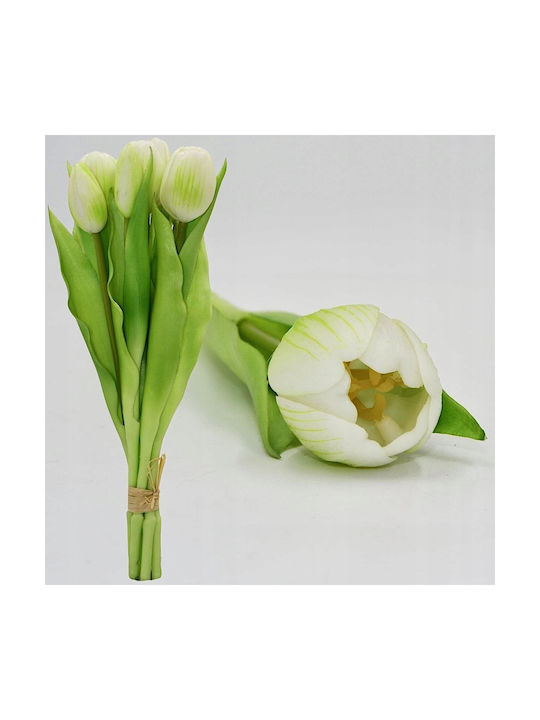 Μπουκέτο από Τουλίπα Λευκό 31cm Saska Garden