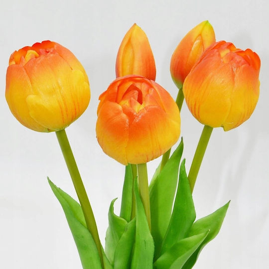 Blumenstrauß aus Pfingstrosen Orange 39cm Saska Garden