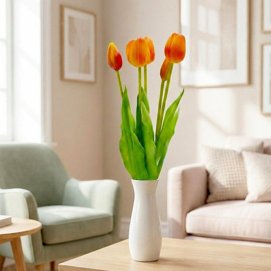 Blumenstrauß aus Orange Tulpe 39cm Saska Garden