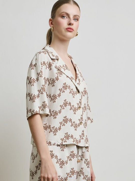 Short Sleeve Women's Shirt White