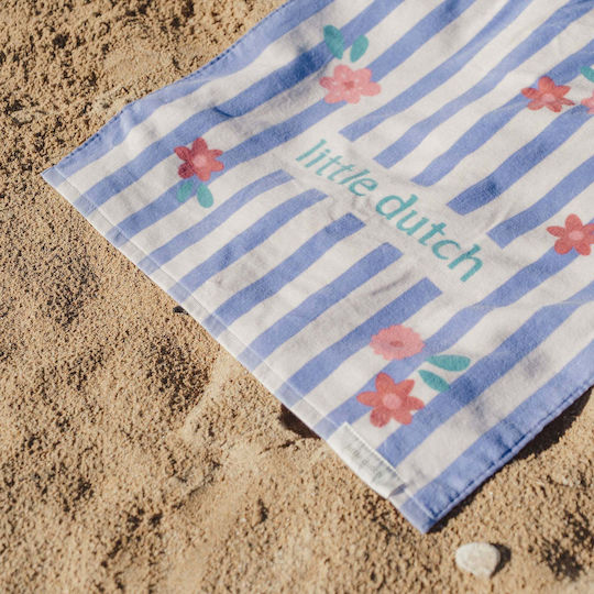 Little Dutch Beach Towel Dreamy Purple Stripe 60x120