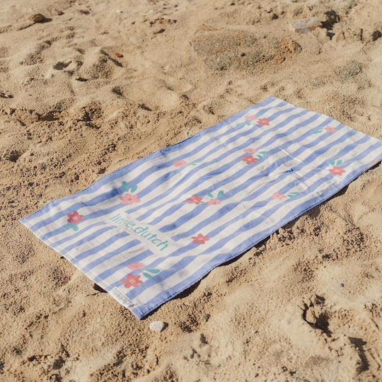 Little Dutch Beach Towel Dreamy Purple Stripe 60x120