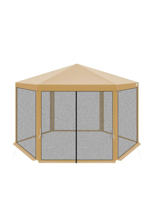 Saska Garden Garden Gazebo Beige 2x1.08m