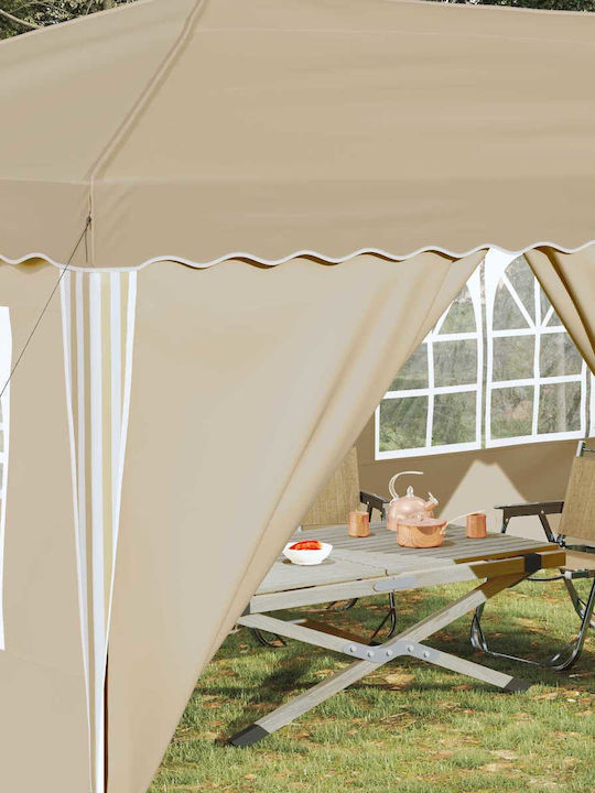 vidaXL Garten Gazebo Beige 5.75x2.88m