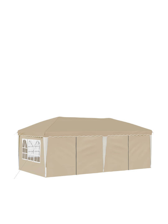 vidaXL Garten Gazebo Beige 5.75x2.88m