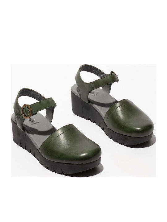 Anatomisch Damenplattformen Khaki