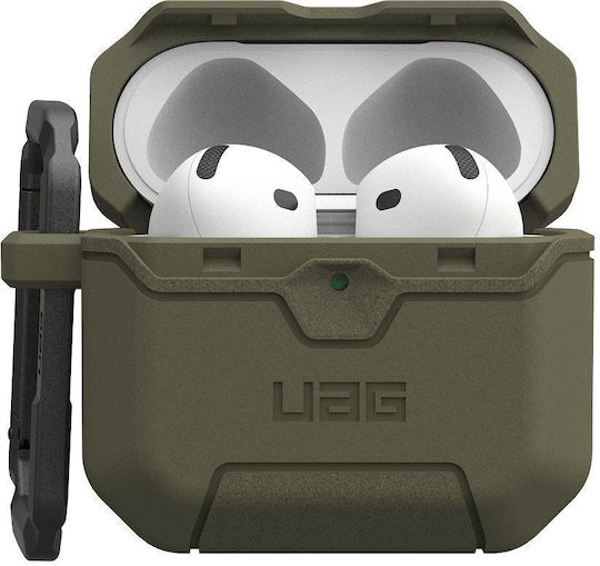 UAG Scout Silicone Case with Hook in Green for Apple AirPods 4