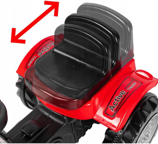 Tractor pentru Copii cu Pedale Roșu pentru 3+ Ani