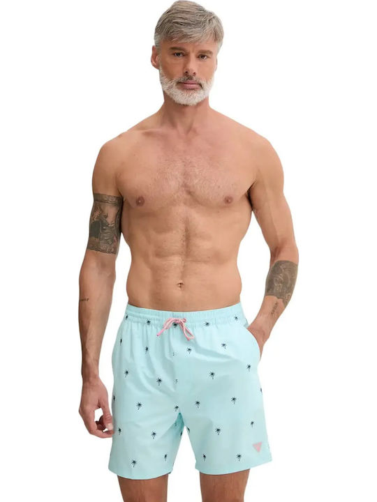 Men's Swim Shorts Turquoise Floral