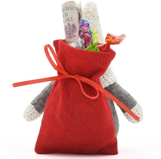 Dekorative Weihnachtsmann Roter Kunststoff 15x12x9cm