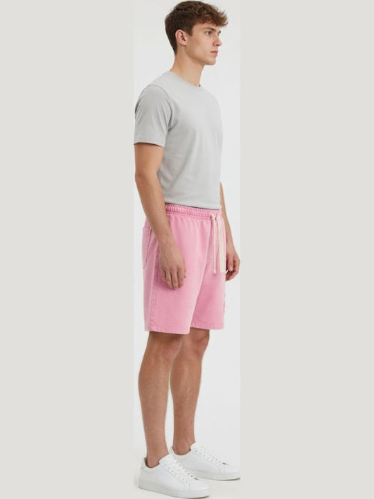 Jack & Jones Αθλητική Ανδρική Βερμούδα Ροζ