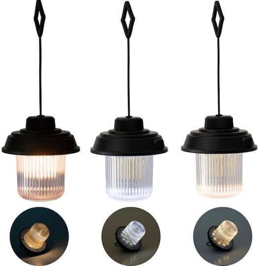Redcliffs Λάμπα Led Επαναφορτιζόμενη για Camping Αδιάβροχη με Φακό Μαύρο