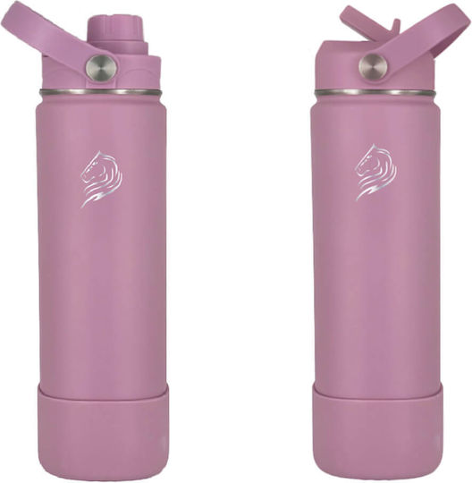 Cool'NMore Бутилка Термос Неръждаема Стомана BPA Free 500ml Velvet с Сламка Дръжка Примка и Мундщук