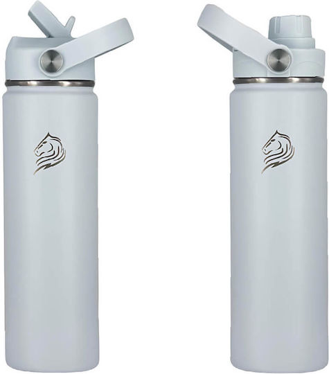 Cool'NMore Бутилка Термос Неръждаема Стомана BPA Free 500ml Неръждаема със Сламка Дръжка Примка и Мундщук