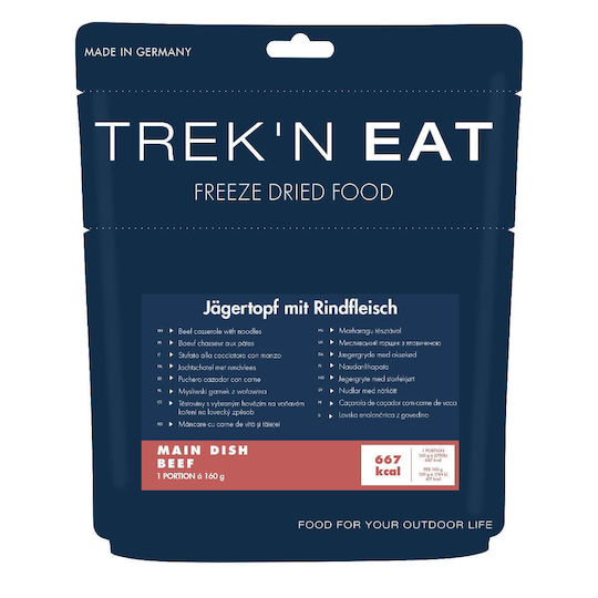 Katadyn Trek'n Eat Beef Casserole With Noodles Ready Meal With Meat Pasta 666kcal 160gr 5 Years