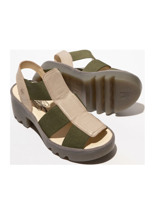Leather Anatomic Khaki Sandals