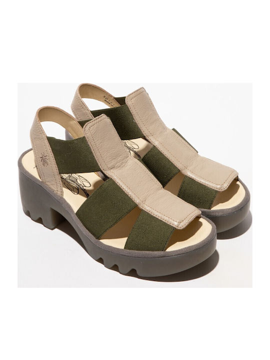 Leather Anatomic Khaki Sandals