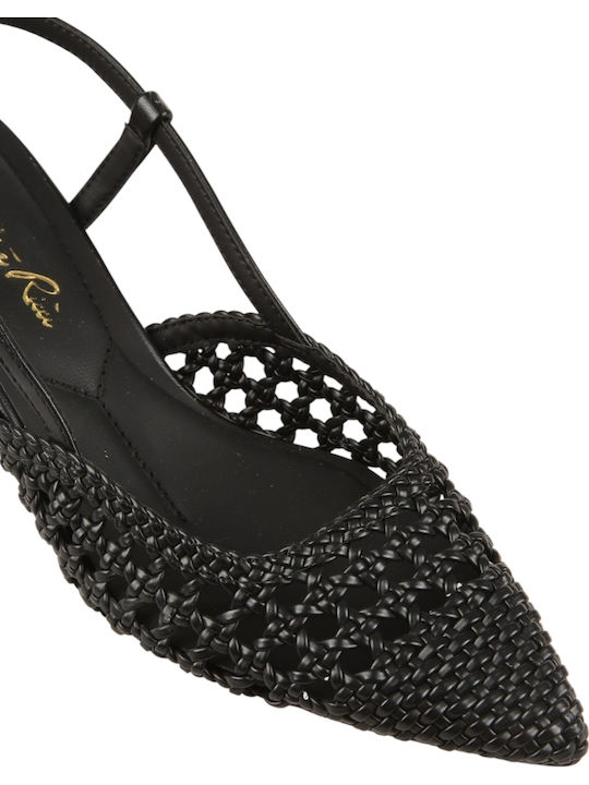 Heels with Strap Black