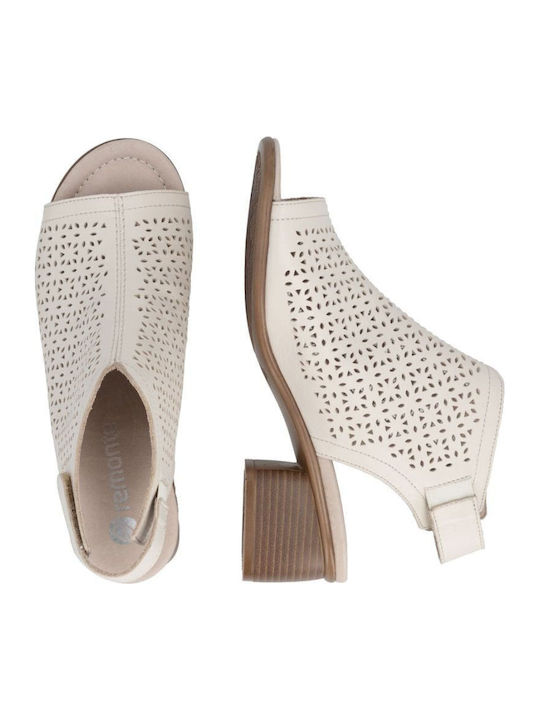 Leder Pumps Beige