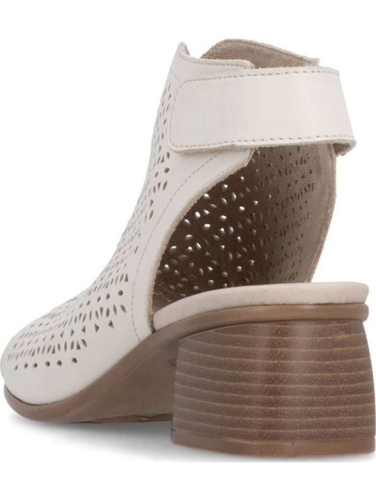 Leder Pumps Beige