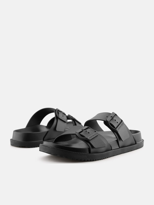 Flip Flops In Sandal Style In Black Colour