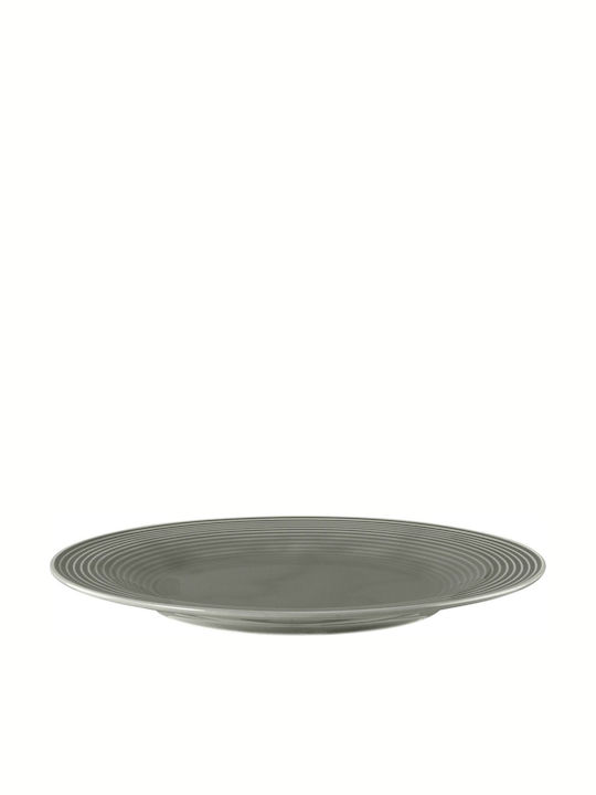 Tragar Shallow Porcelain Gray Plate 6 Pieces