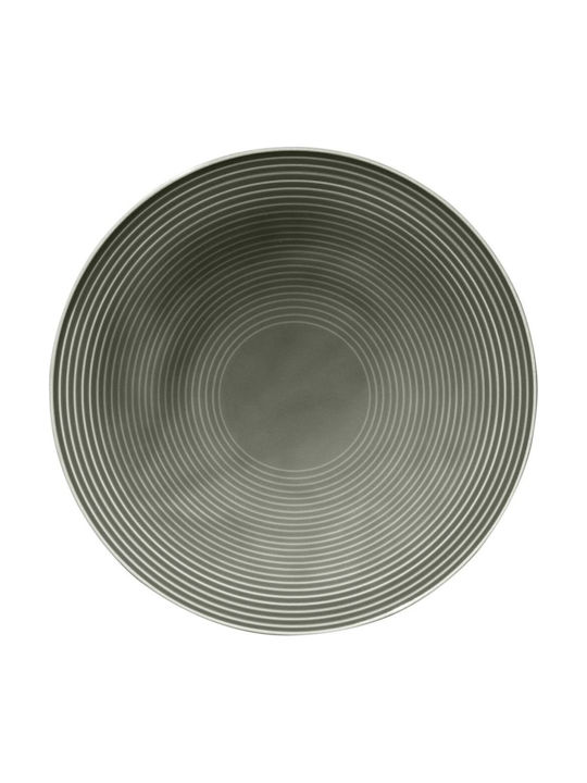 Tragar Shallow Porcelain Gray Plate 6 Pieces