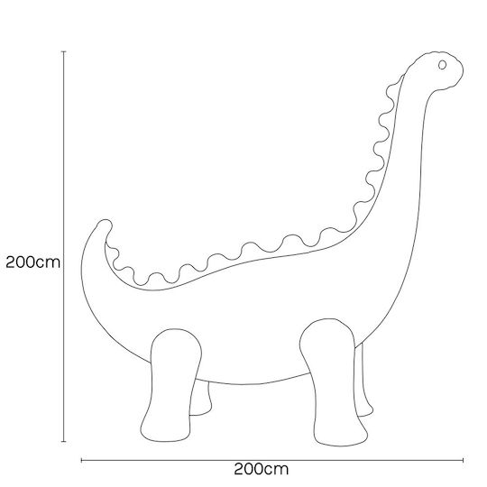 Sunnylife Inflatable Water Toy Giant Dino Sprinkler Into Wild Pink