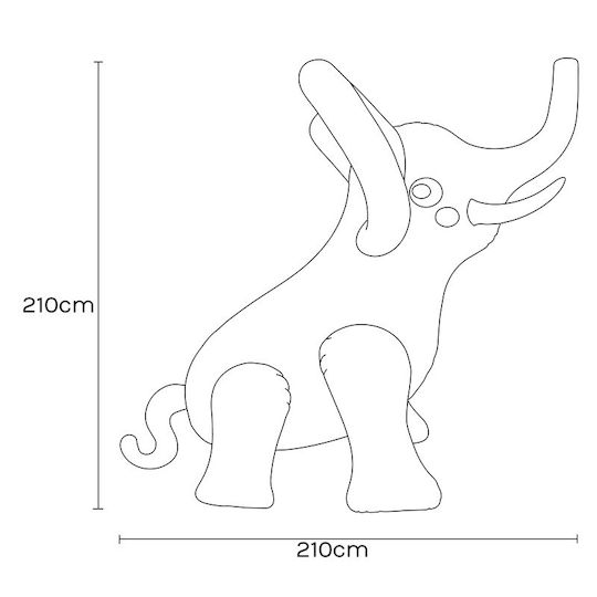 Sunnylife Надуваема Водна Играчка Giant Sprinkler Eli Elephant Сива